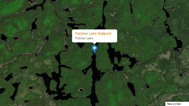 Map preview of the lake and surrounding area