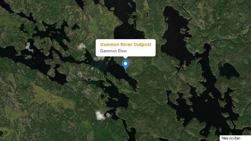 Map preview of the lake and surrounding area