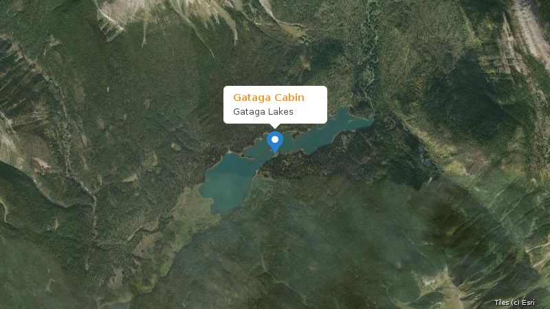 Map preview of the lake and surrounding area