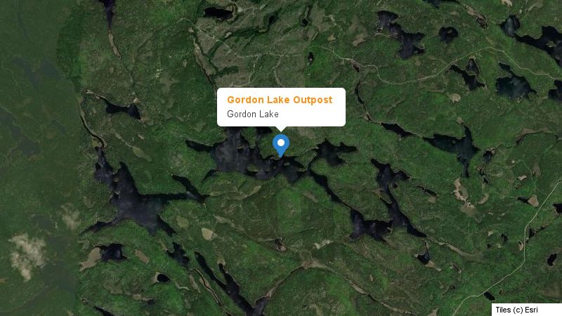 Map preview of the lake and surrounding area