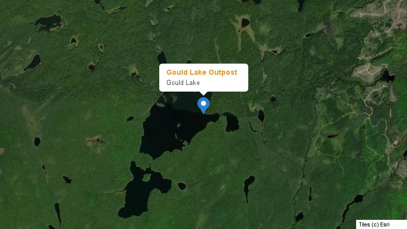 Map preview of the lake and surrounding area