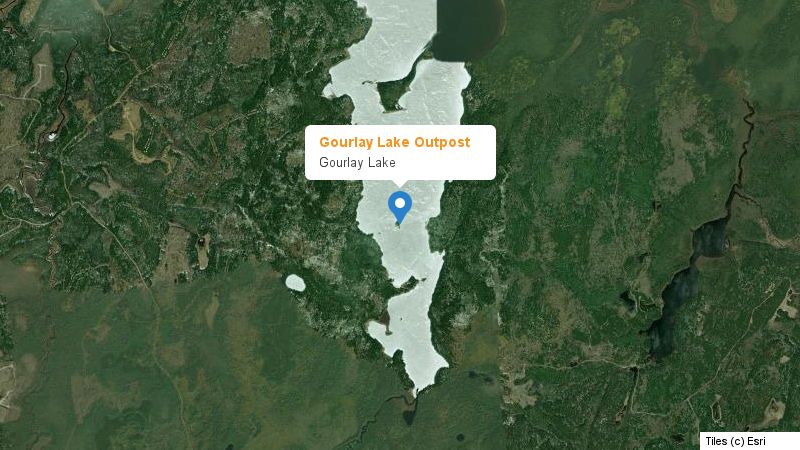 Map preview of the lake and surrounding area