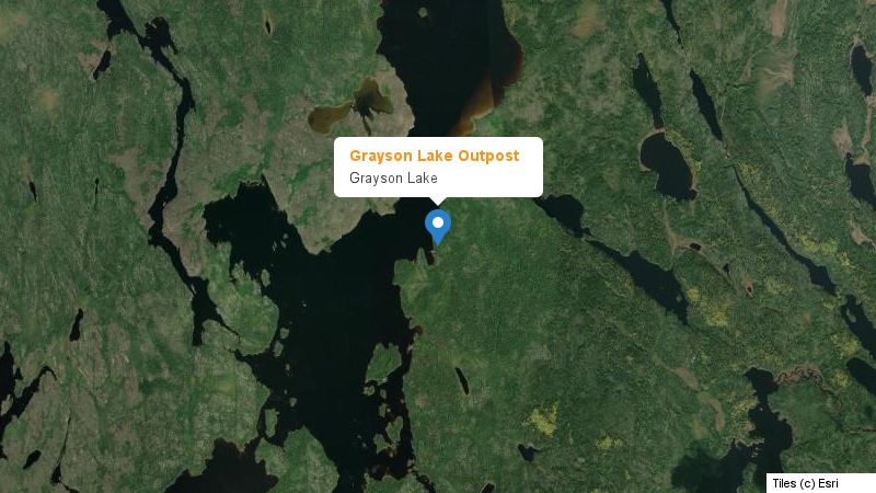 Map preview of the lake and surrounding area