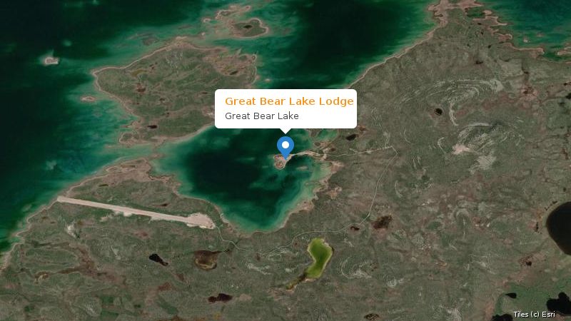 Map preview of the lake and surrounding area