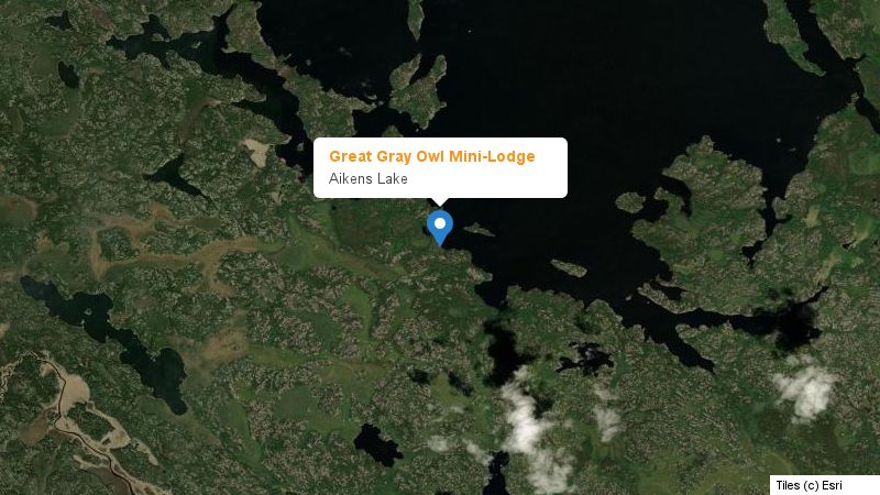 Map preview of the lake and surrounding area