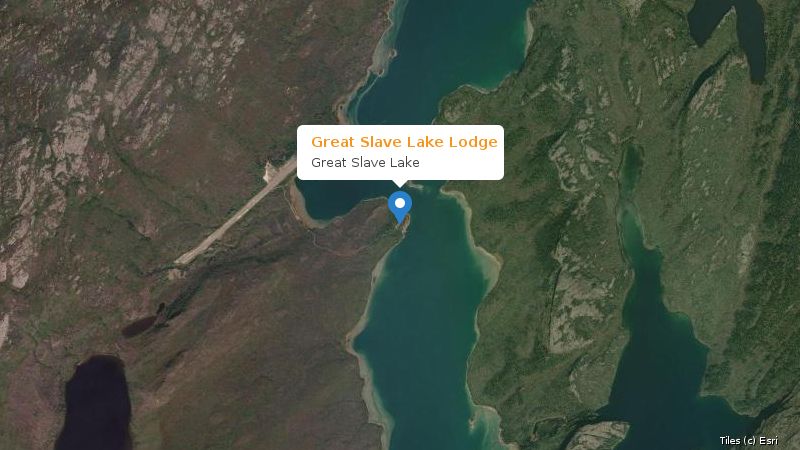Map preview of the lake and surrounding area