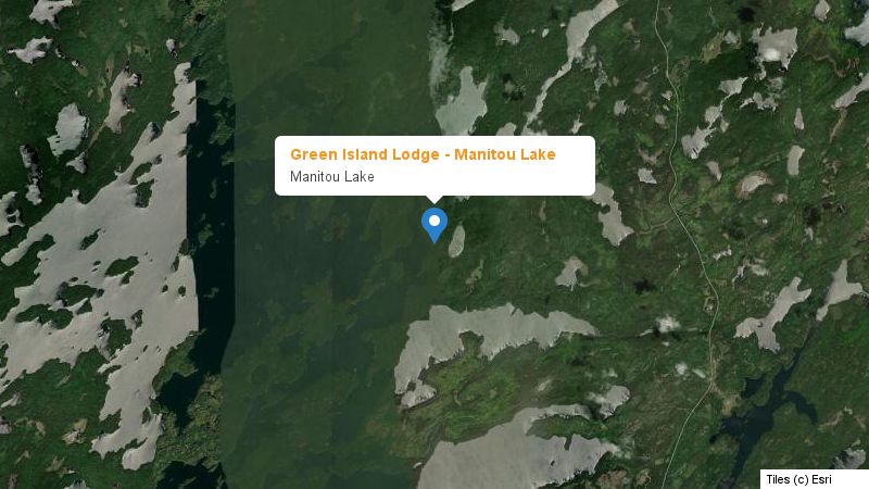 Map preview of the lake and surrounding area