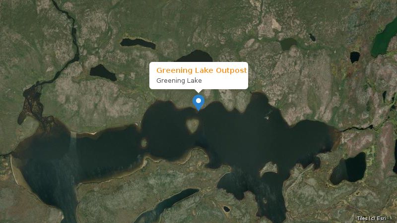 Map preview of the lake and surrounding area