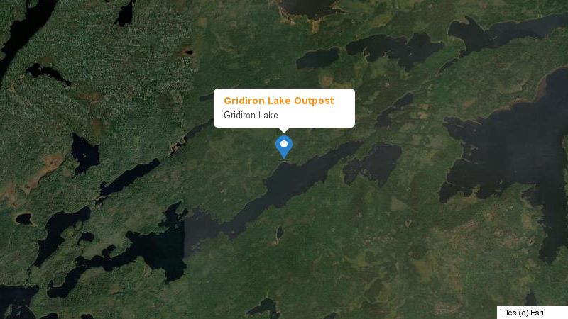 Map preview of the lake and surrounding area