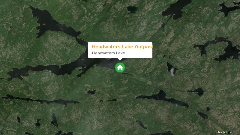 Map preview of the lake and surrounding area