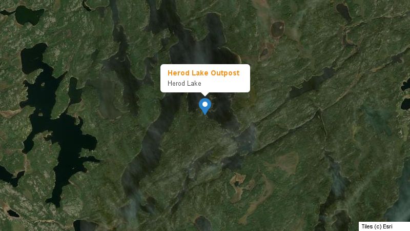 Map preview of the lake and surrounding area