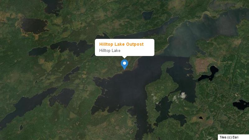 Map preview of the lake and surrounding area