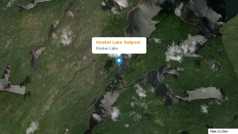 Map preview of the lake and surrounding area