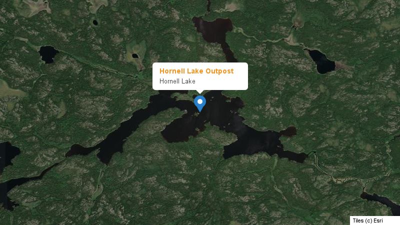 Map preview of the lake and surrounding area