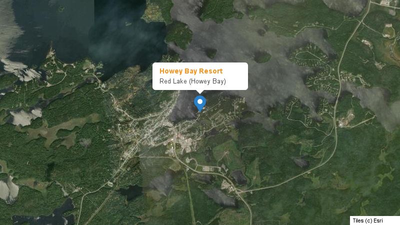 Map preview of the lake and surrounding area