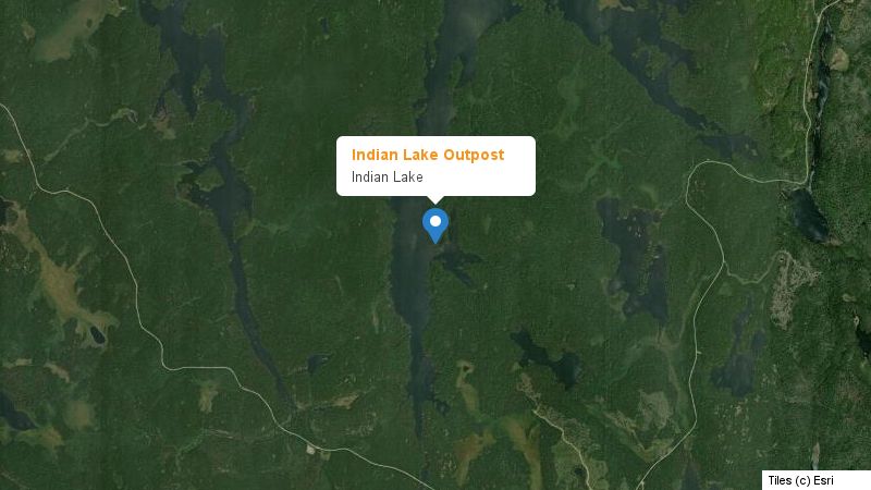 Map preview of the lake and surrounding area