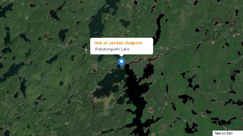 Map preview of the lake and surrounding area