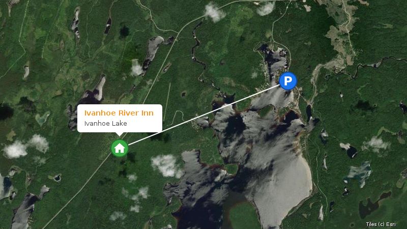 Map preview of the lake and surrounding area
