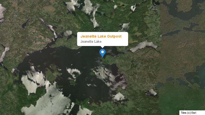 Map preview of the lake and surrounding area