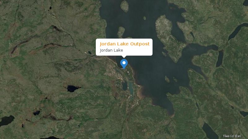 Map preview of the lake and surrounding area