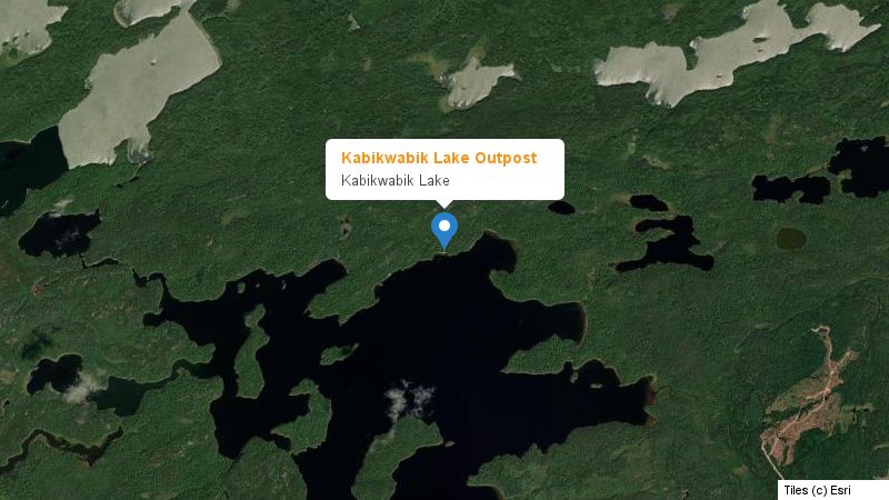 Map preview of the lake and surrounding area