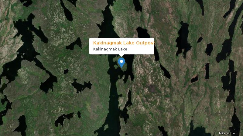 Map preview of the lake and surrounding area
