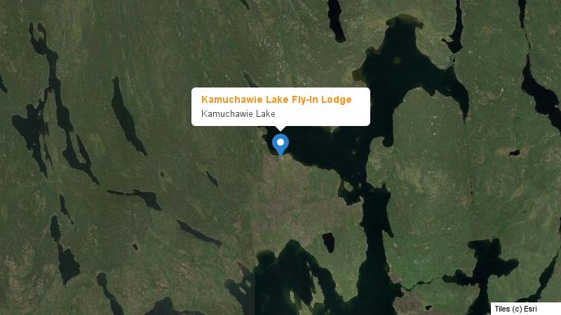 Map preview of the lake and surrounding area