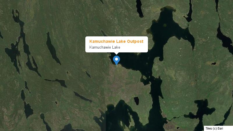 Map preview of the lake and surrounding area