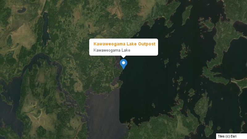 Map preview of the lake and surrounding area