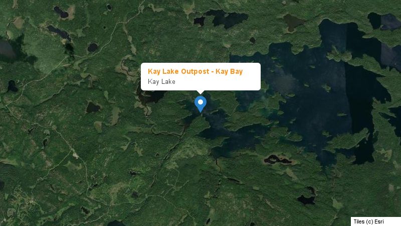 Map preview of the lake and surrounding area