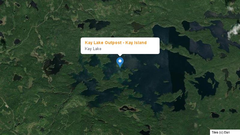 Map preview of the lake and surrounding area