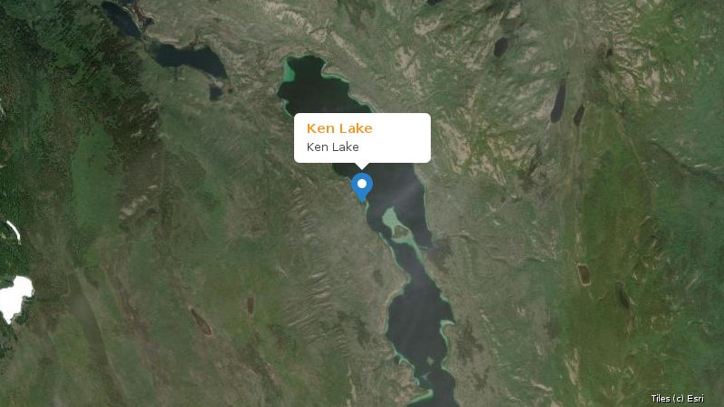 Map preview of the lake and surrounding area