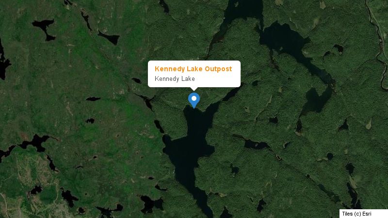 Map preview of the lake and surrounding area