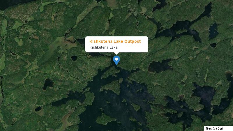 Map preview of the lake and surrounding area