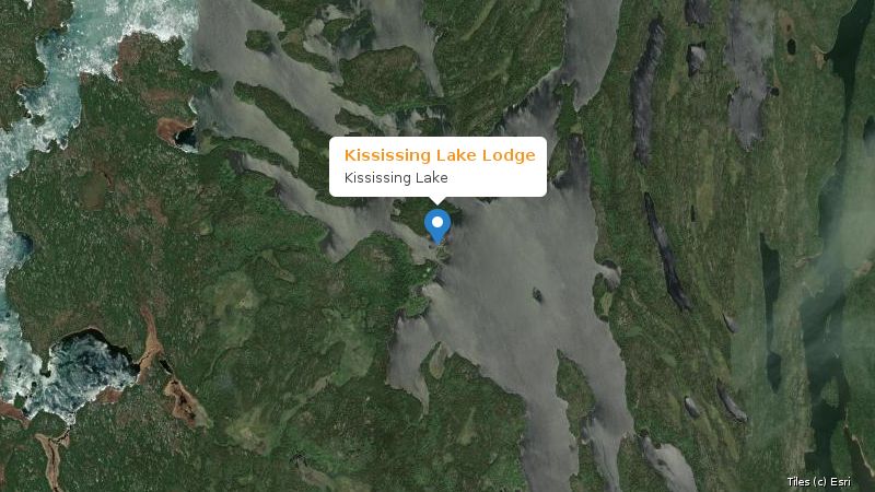 Map preview of the lake and surrounding area