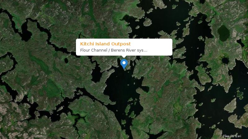 Map preview of the lake and surrounding area