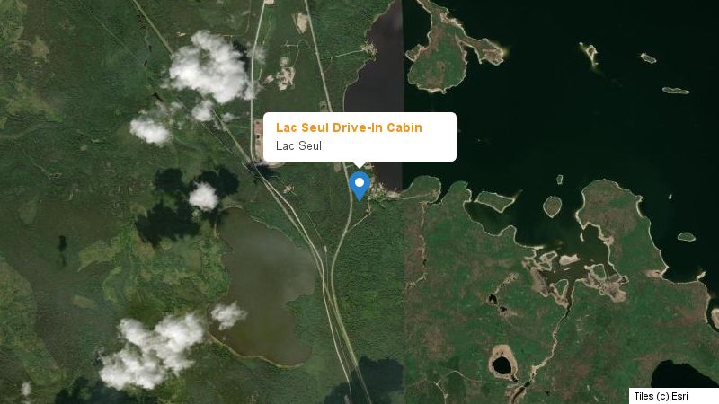 Map preview of the lake and surrounding area