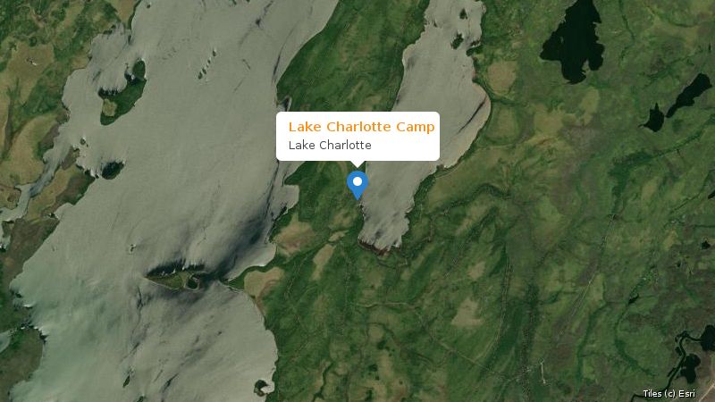 Map preview of the lake and surrounding area