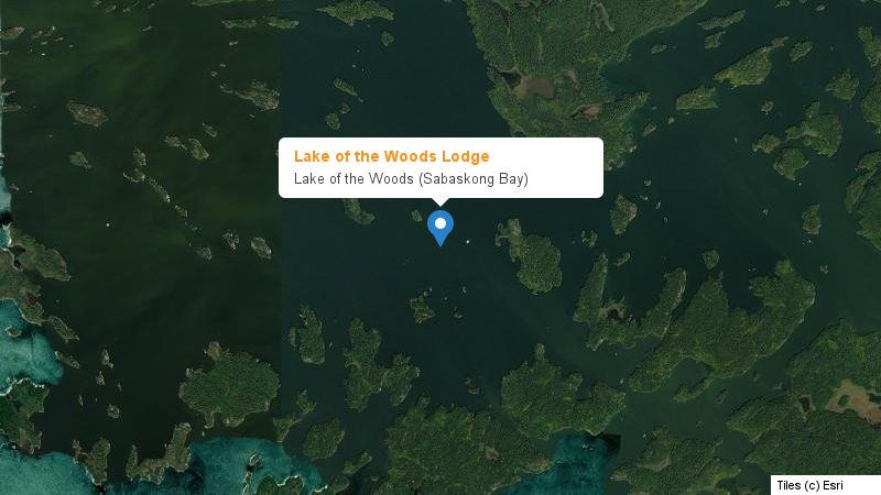 Map preview of the lake and surrounding area