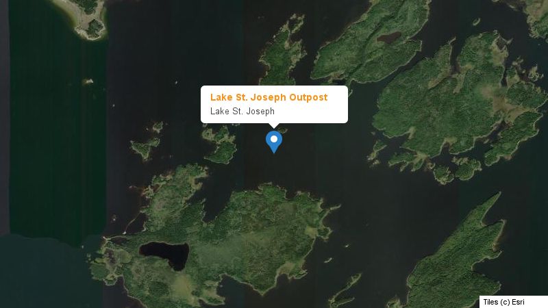 Map preview of the lake and surrounding area