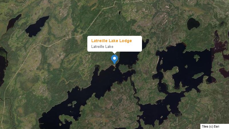 Map preview of the lake and surrounding area