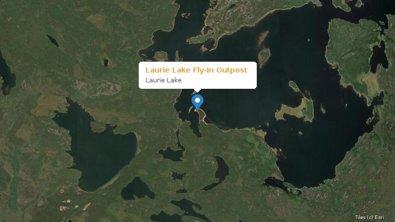 Map preview of the lake and surrounding area
