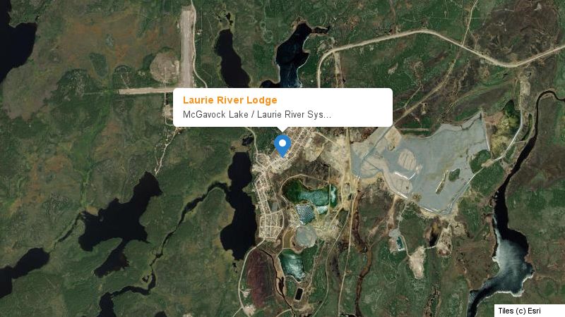Map preview of the lake and surrounding area