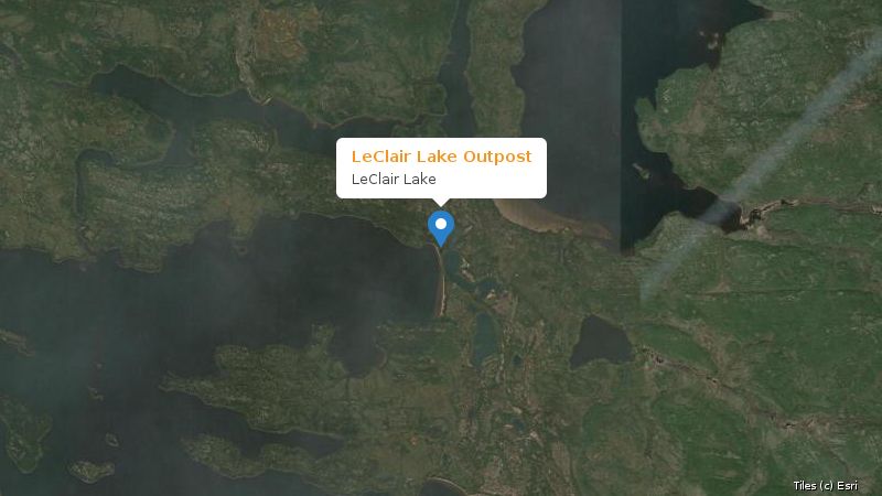 Map preview of the lake and surrounding area