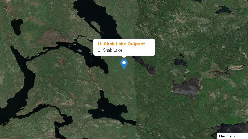 Map preview of the lake and surrounding area