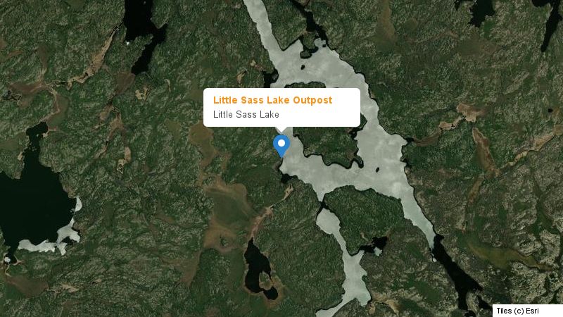 Map preview of the lake and surrounding area