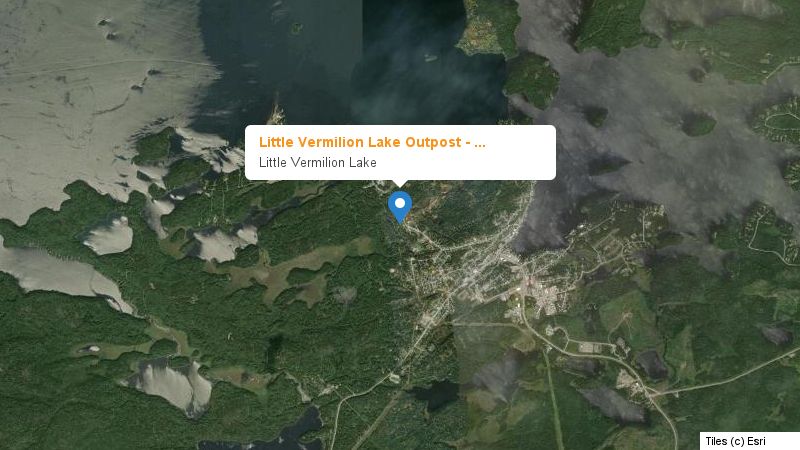 Map preview of the lake and surrounding area