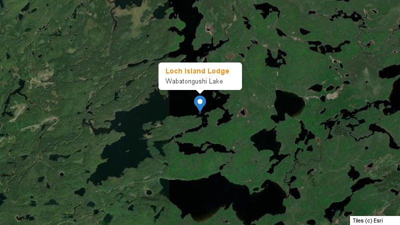 Map preview of the lake and surrounding area