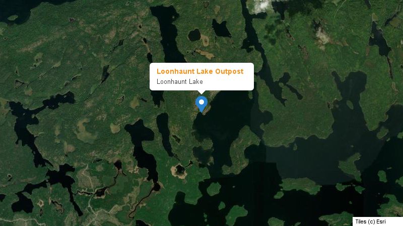 Map preview of the lake and surrounding area