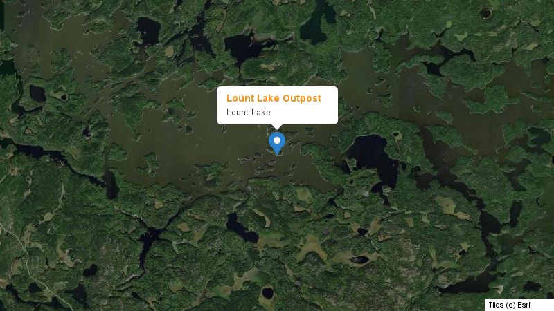 Map preview of the lake and surrounding area